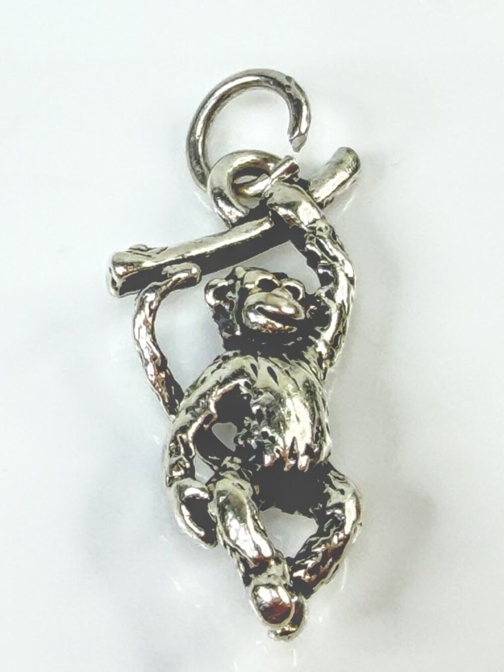 James Avery Sterling Silver Hanging Monkey Animal Charm 2.8g JR2131